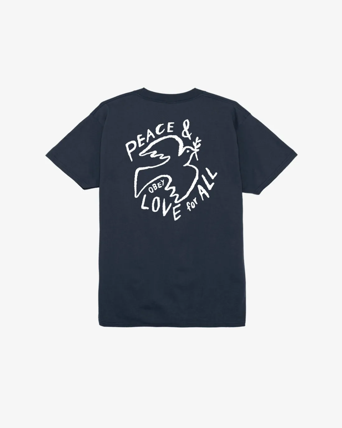 peace__love_for_all_classic_tshirt_2.webp PEACE & LOVE FOR ALL CLASSIC T-SHIRT*OBEY Clothing Best Sale