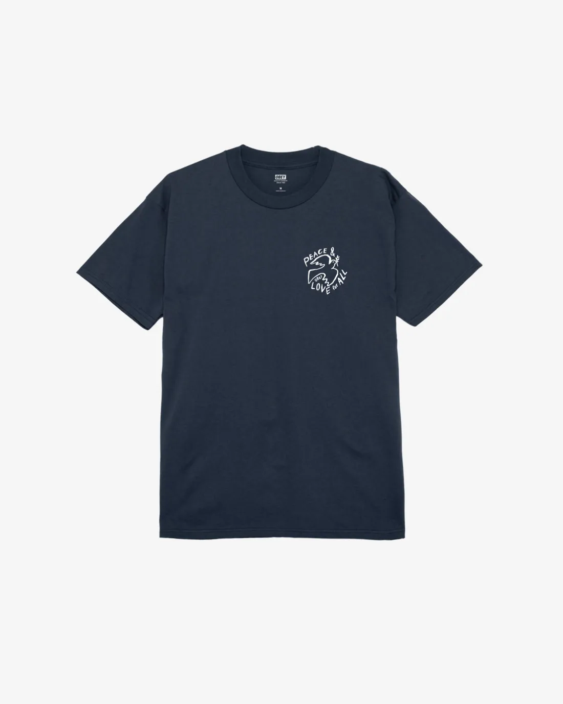 peace__love_for_all_classic_tshirt_3.webp PEACE & LOVE FOR ALL CLASSIC T-SHIRT*OBEY Clothing Best Sale