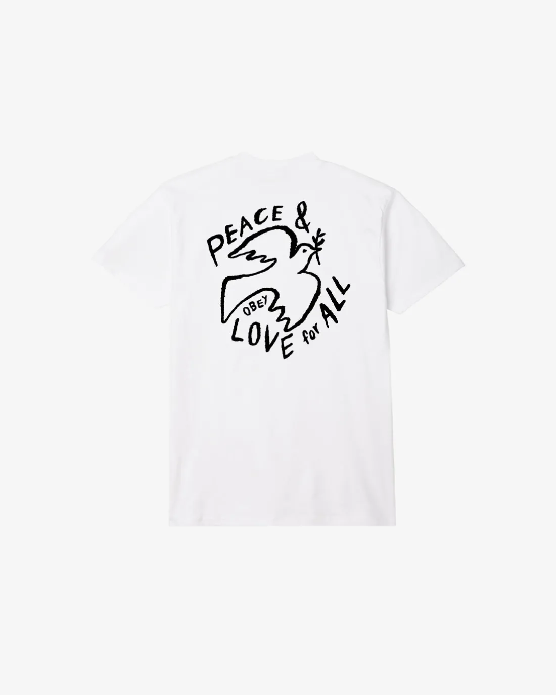 peace__love_for_all_classic_tshirt_4.webp PEACE & LOVE FOR ALL CLASSIC T-SHIRT*OBEY Clothing Best Sale