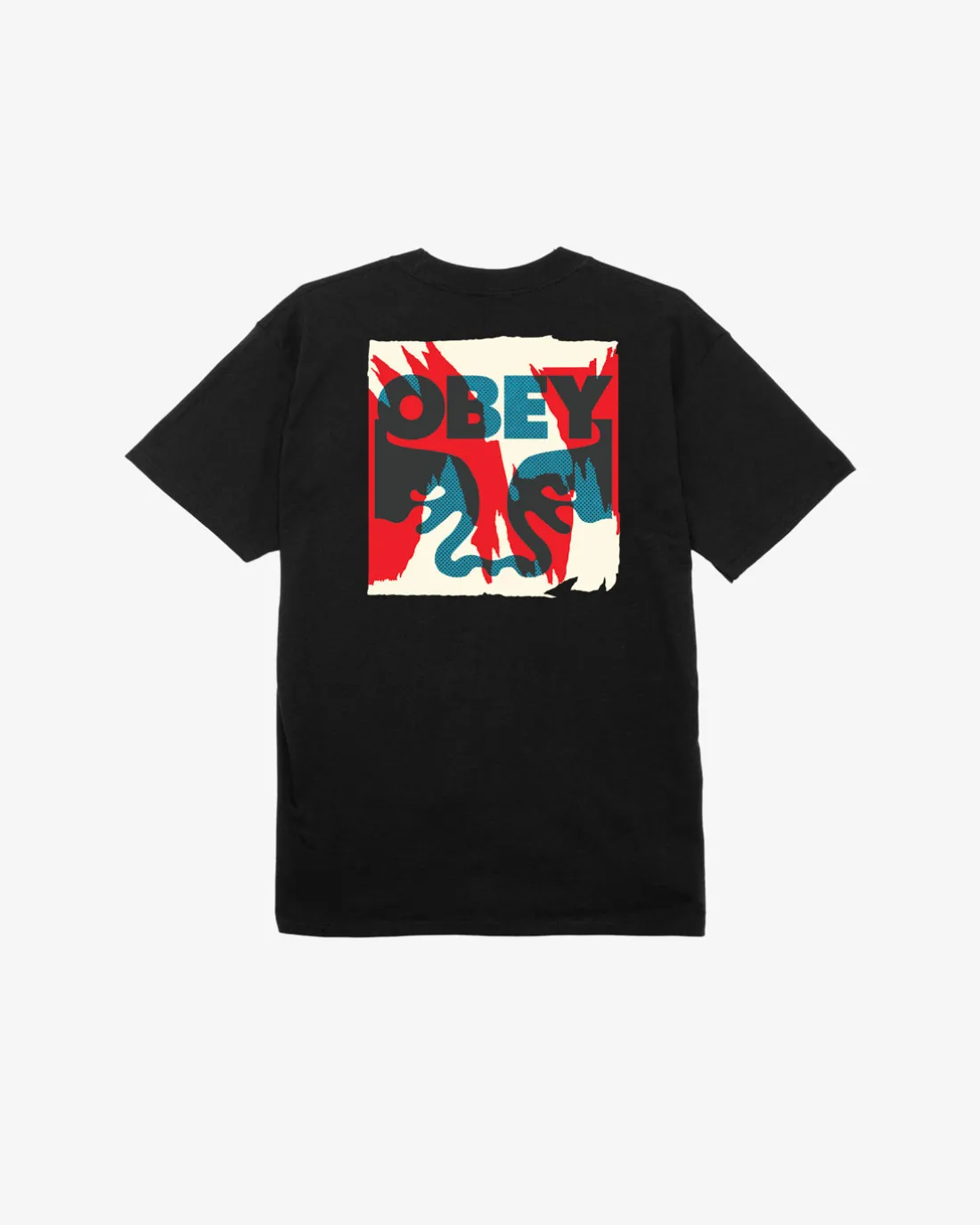 torn_posters_icon_classic_tshirt_2.webp TORN POSTERS ICON CLASSIC T-SHIRT*OBEY Clothing Clearance